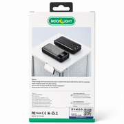 Moon Light P-3 20000mAh Power Bank – 22.5W PD Fast Charging with Built-In Cables