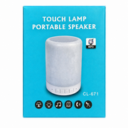 CL-671 Touch Lamp Portable Wireless Speaker – Color Changing LED Light & MP3 Player