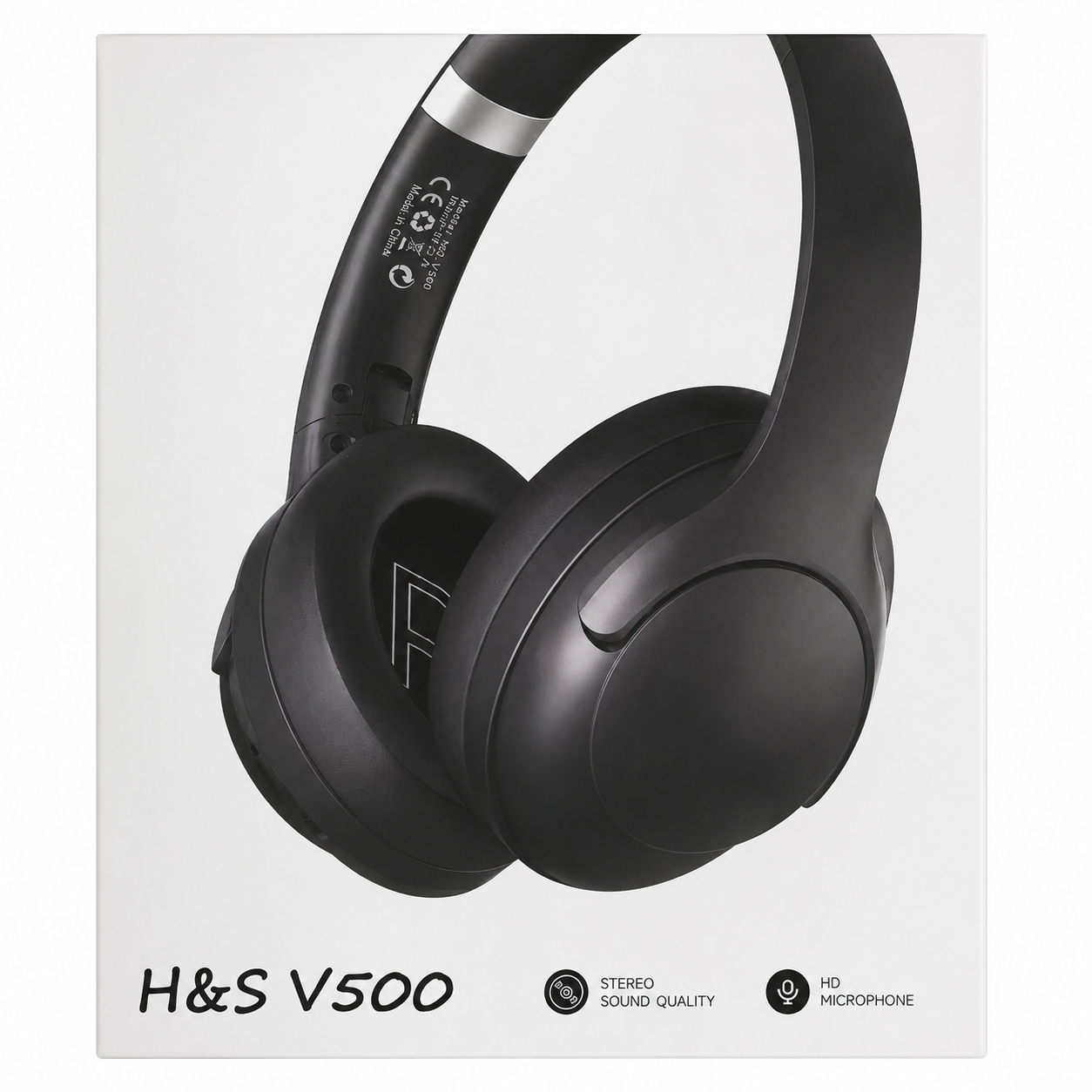 H&S V500 Wireless Headphones – Bluetooth 5.3, 40mm Drivers, TF Card & AUX