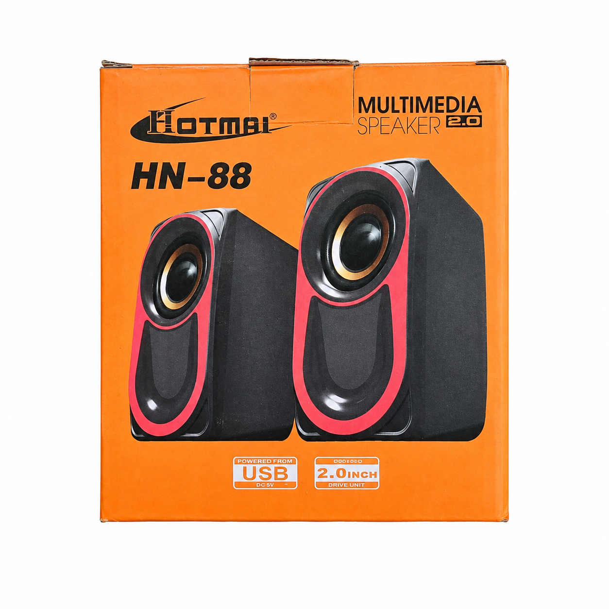 Hotmai HN-88 USB Multimedia Speakers 2.0 – 5W Stereo PC & Laptop Speakers