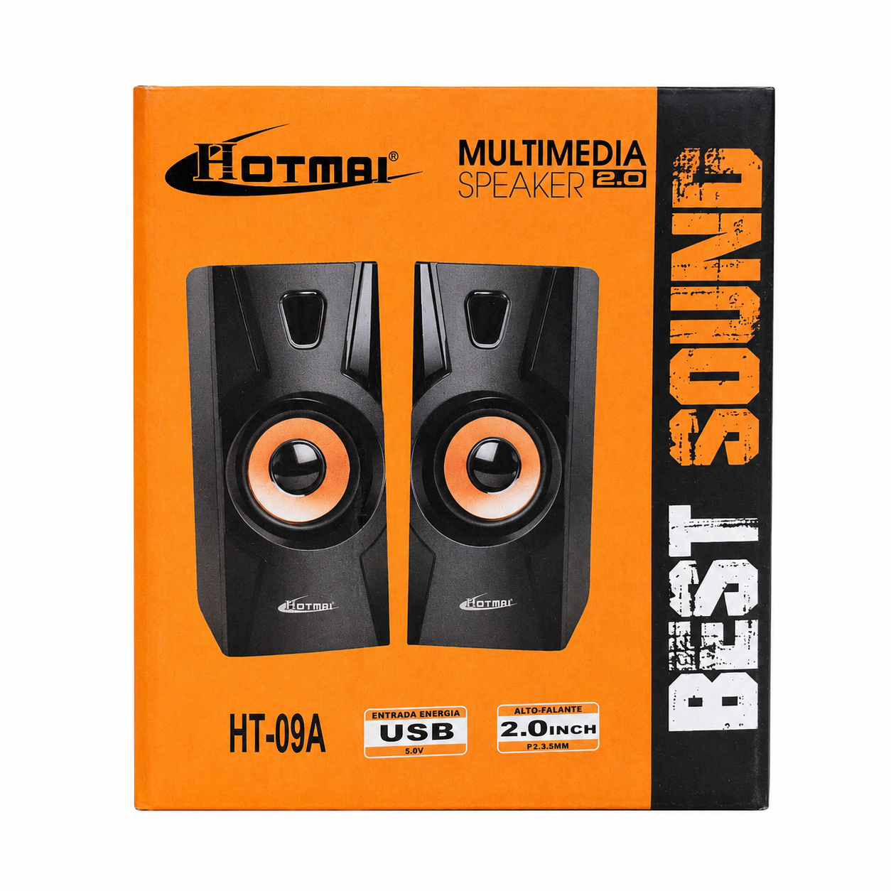 Hotmai HT-09A USB Multimedia Speakers 2.0 – 5W Stereo PC & Laptop Speakers