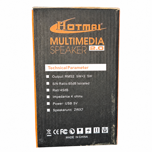 Hotmai HT-414 USB Multimedia Speakers 2.0 – 5W Stereo PC & Laptop Speakers