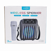 Greatnice GTS-2005 3-Inch Portable Wireless Speaker with Microphone – FM, USB & TF Card