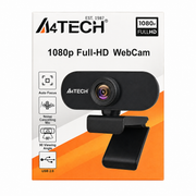 A4TECH 1080p Full HD Webcam – Auto Focus, Noise Cancelling Mic & 90° Wide View