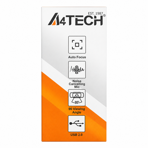 A4TECH 1080p Full HD Webcam – Auto Focus, Noise Cancelling Mic & 90° Wide View