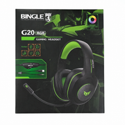 Bingle G20 RGB Gaming Headset – 40mm Drivers, Boom Microphone & RGB Lighting
