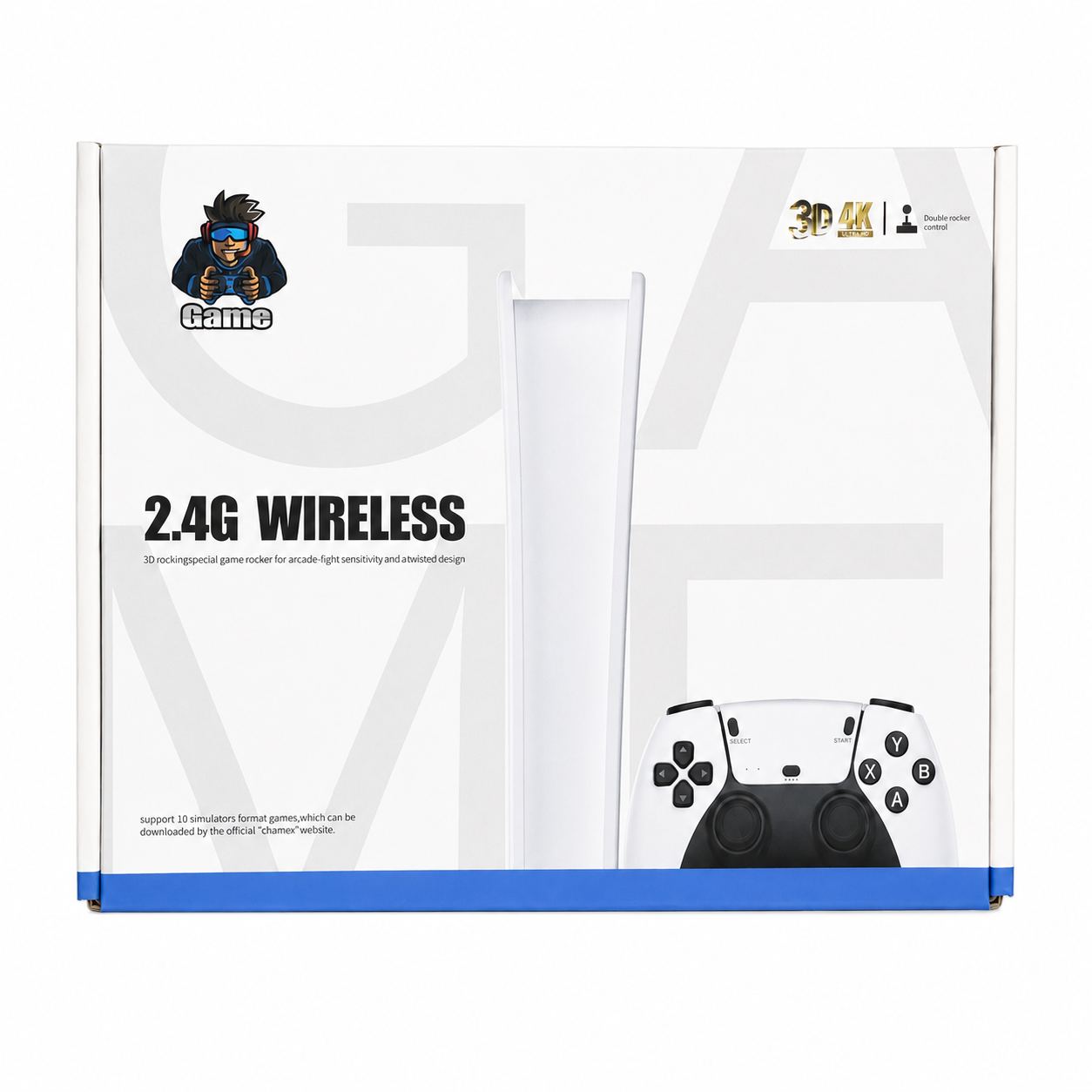 2.4G Wireless Retro Game Console – 4K HD, Dual Player Controllers & 32GB/64GB Games