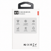 K9 Dual Wireless Lavalier Microphone – 20m Plug & Play Mic for Vlogs, Interviews & Live Streaming