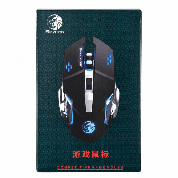 Skylion Competitive Gaming Mouse – Adjustable DPI, Breathing Light & Ergonomic Wired Design