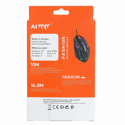 AITNT 5W Wired RGB Gaming Mouse – 1200 DPI, 16.8M Colors & Ergonomic USB Design  Product Description