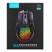 AONQ X6 RGB Wired Gaming Mouse – Optical Sensor, Ergonomic Design & USB Connectivity