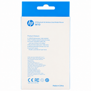 HP W10 Bluetooth & 2.4GHz Dual Mode Wireless Mouse – 1600 DPI, RGB Light & USB Receiver