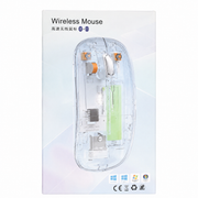 Transparent Dual Mode Wireless Mouse – Bluetooth 5.1 & 2.4GHz, 1200 DPI, Ultra-Slim Design