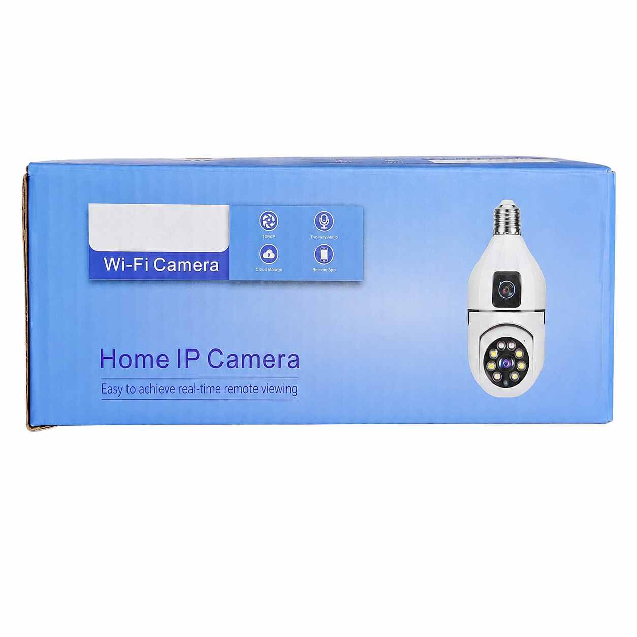 SQ002-W-L V360 Pro WiFi Bulb Security Camera – 360° Pan/Tilt, Full Color Night Vision & Two-Way Audio