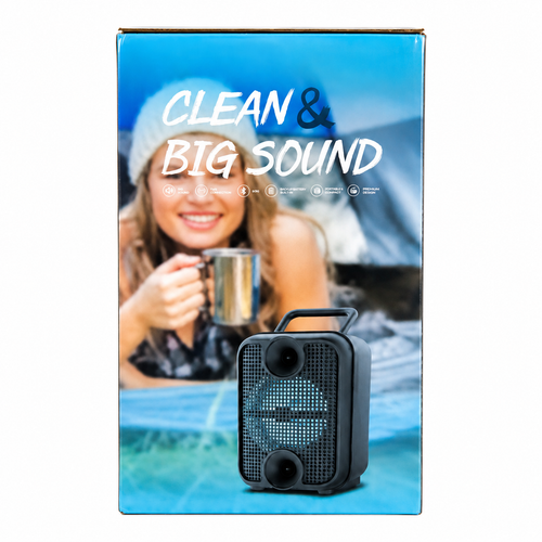 Greatnice GTS-2307 3-Inch Portable Wireless Speaker – LED Light, TWS & Big Sound