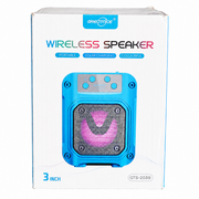 Greatnice GTS-2039 3-Inch Portable Wireless Speaker – Solar Charging, FM Radio, USB & TF Card