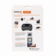 SpeedX 500RF Mini Wireless Keyboard with Touchpad – Backlit Multimedia Remote for Smart TV, Android Box & PC