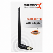 SpeedX W114 300Mbps Wireless N USB WiFi Adapter with External Antenna