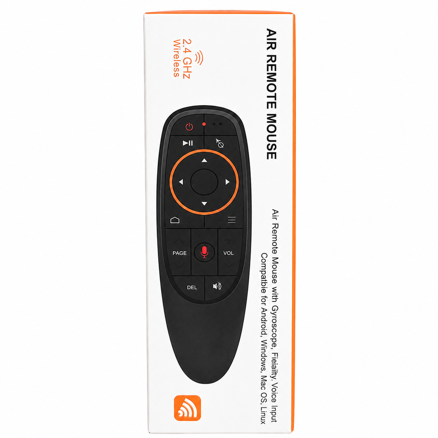 2.4GHz Wireless Air Mouse Remote – Gyroscope, Voice Input & Smart TV / Android Box Control