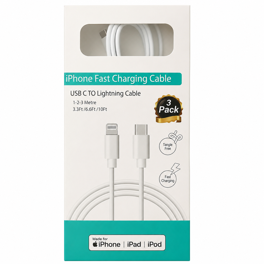 Moonlight 1M USB to Lightning Fast Charging & Data Cable for iPhone