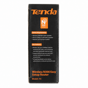 Tenda F3 Wireless N300 WiFi Router – 300Mbps, 3 × 5dBi Antennas & Easy Setup