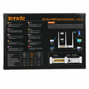 Tenda F3 Wireless N300 WiFi Router – 300Mbps, 3 × 5dBi Antennas & Easy Setup