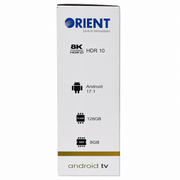 ORIENT 8K Ultra HD Android TV Box – 8GB RAM, 128GB Storage, Google TV & WiFi