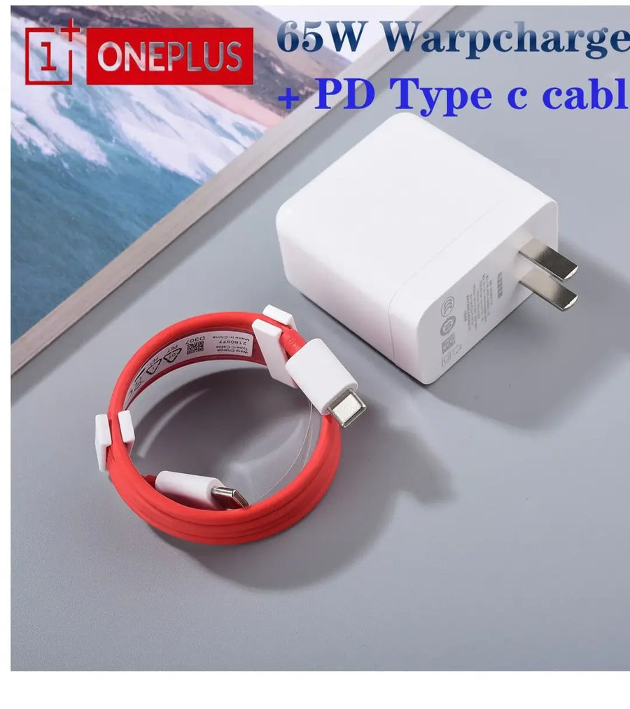 OnePlus 65W Warp Charger with Type-C Fast Charging Cable