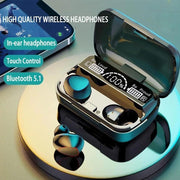 TWS Bluetooth 5.1 Wireless Earbuds with Power Bank & Digital Display