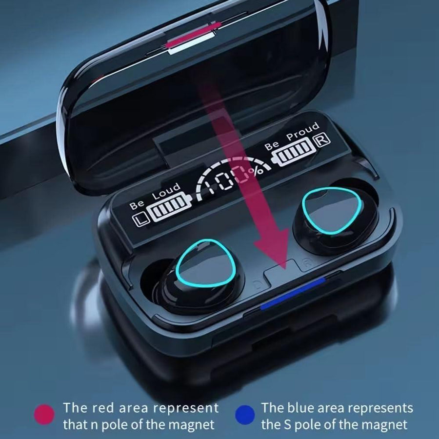 TWS Bluetooth 5.1 Wireless Earbuds with Power Bank & Digital Display